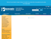 Tablet Screenshot of inorganicventures.com